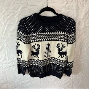 Knit acrylic Christmas sweater - medium
